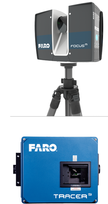 Escáner láser Focus M & Proyector láser Tracer SI