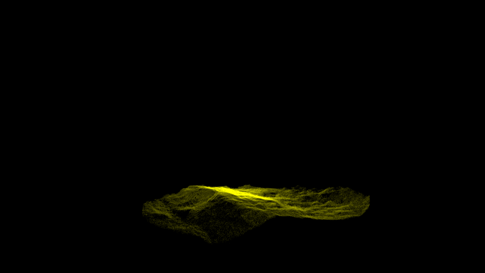 Point cloud data of forest terrain